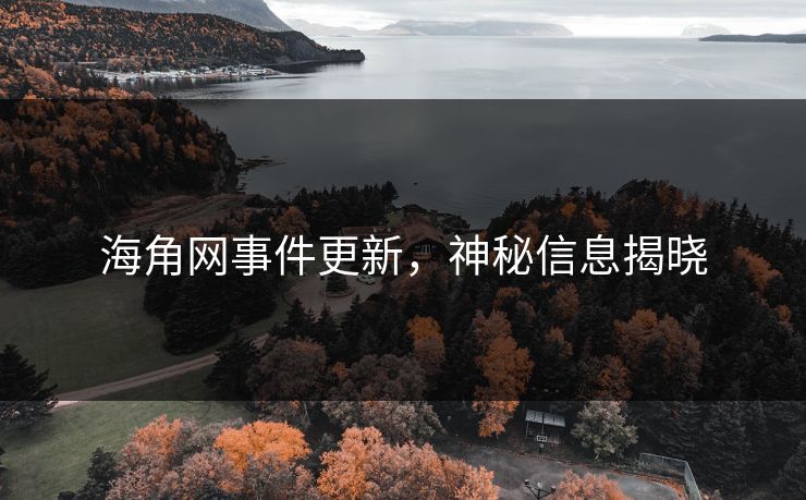 海角网事件更新，神秘信息揭晓